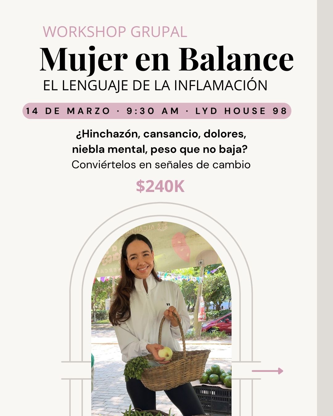 taller mujer en balance